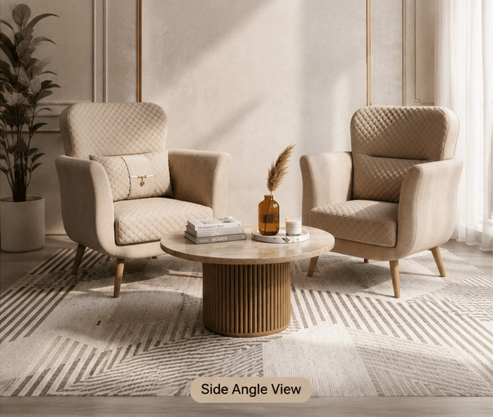 Premium Modern Accent Sofa Chair Set - View 7