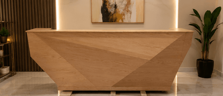 Modern Geometric Reception Counter