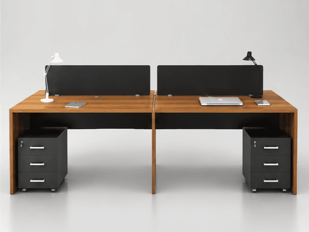 4 Person Modular Office Workstation - View 2