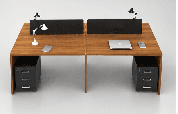 4 Person Modular Office Workstation - View 4