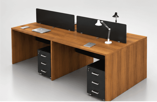 4 Person Modular Office Workstation - View 5