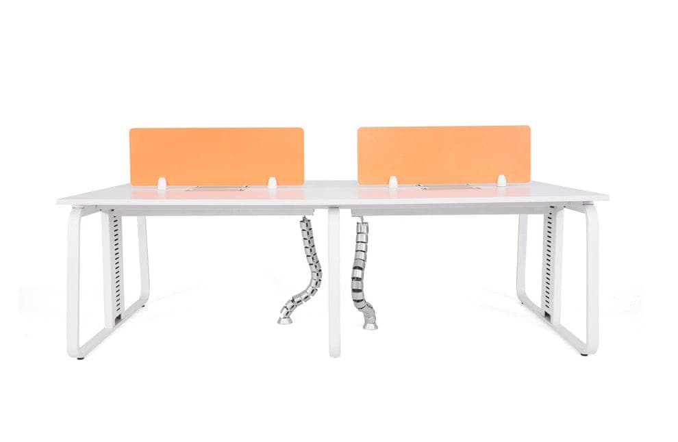 4 Person Modular Office Workstation with MS Frame