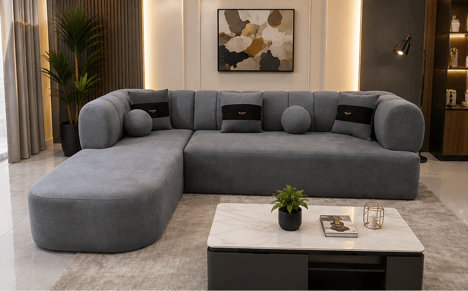 Modern L-Shaped Corner Sofa