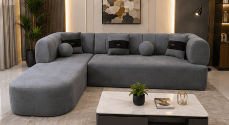 Modern L-Shaped Corner Sofa - View 3